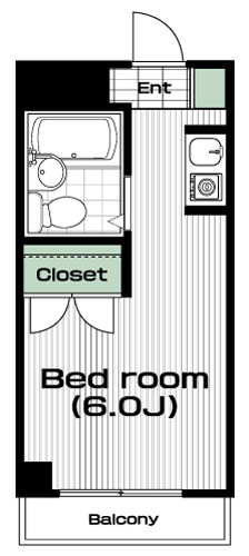 京王堀之内駅の賃貸 30,000円 間取り図