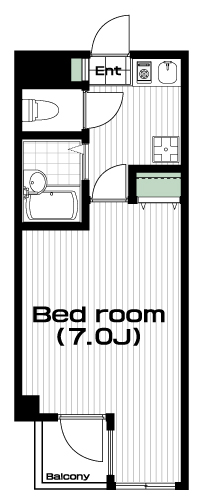 武蔵境駅の賃貸 55,000円 間取り図