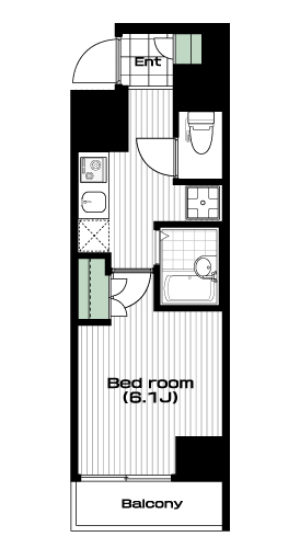大山駅の賃貸 65,000円 間取り図