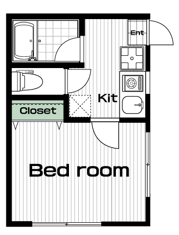 千歳船橋駅の賃貸 72,000円 間取り図