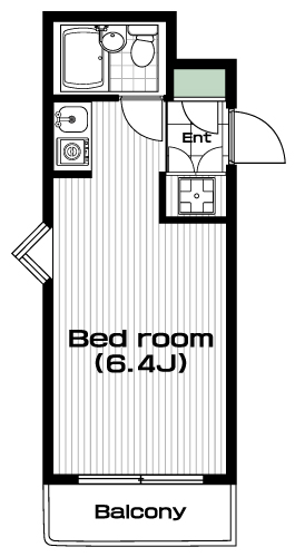 恵比寿駅の賃貸 73,000円 間取り図