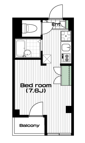 秋津駅の賃貸 48,000円 間取り図