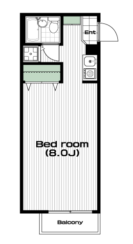 板橋本町駅の賃貸 56,000円 間取り図