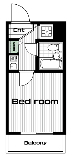武蔵小金井駅の賃貸 42,000円 間取り図