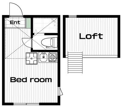 菊名駅の賃貸 50,000円 間取り図