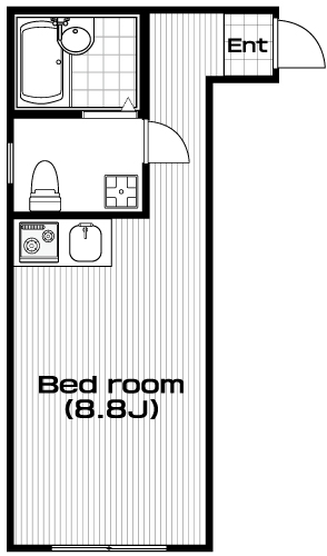 多磨駅の賃貸 60,000円 間取り図