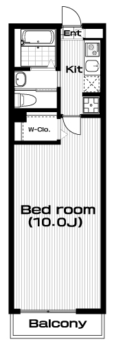 玉川学園前駅の賃貸 61,000円 間取り図