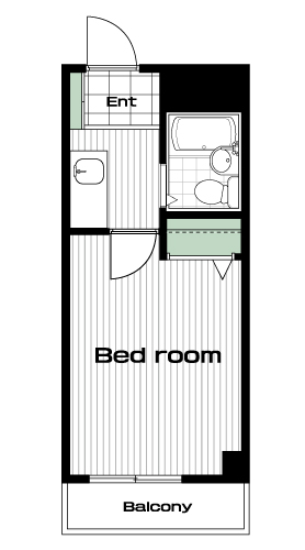 江古田駅の賃貸 50,000円 間取り図