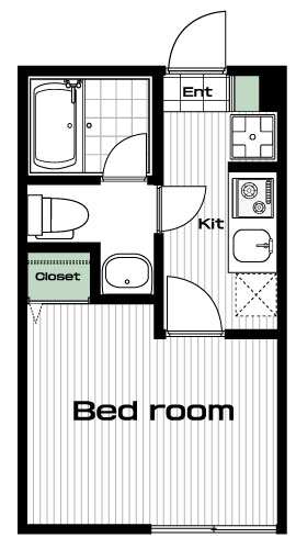 千歳船橋駅の賃貸 74,000円 間取り図