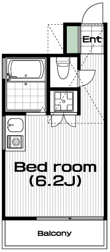 笹塚駅の賃貸 57,000円 間取り図