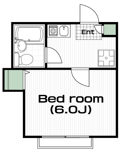 東小金井駅の賃貸 57,000円 間取り図