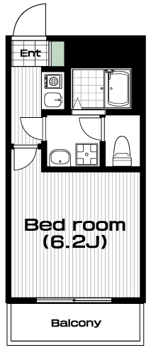 唐木田駅の賃貸 55,000円 間取り図