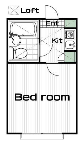 二子玉川駅の賃貸 45,000円 間取り図