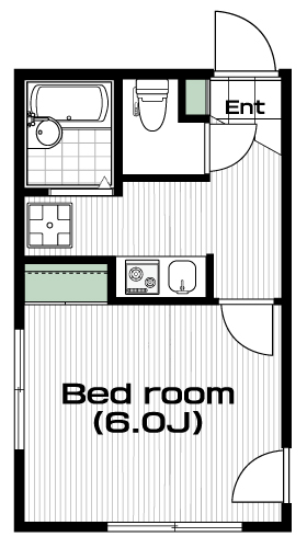 武蔵境駅の賃貸 64,000円 間取り図