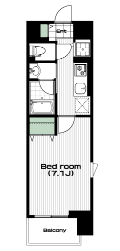 志村坂上駅の賃貸 80,000円 間取り図