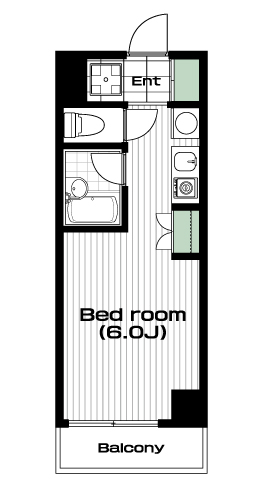 瑞江駅の賃貸 66,000円 間取り図
