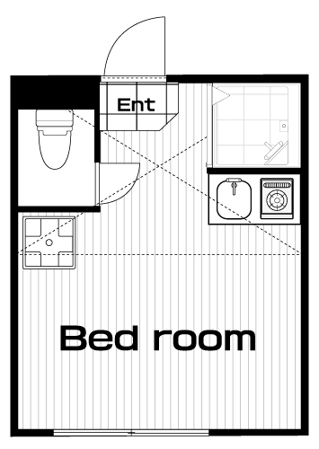 明大前駅の賃貸 65,000円 間取り図