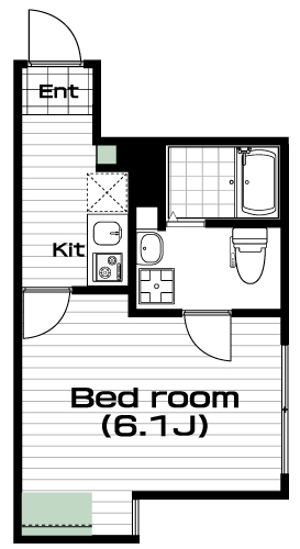 元住吉駅の賃貸 73,000円 間取り図