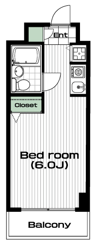 武蔵小杉駅の賃貸 62,000円 間取り図