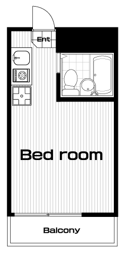 明大前駅の賃貸 58,000円 間取り図