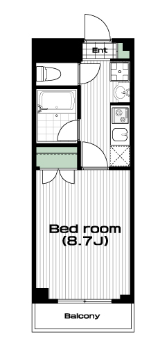 ふじみ野駅の賃貸 59,000円 間取り図