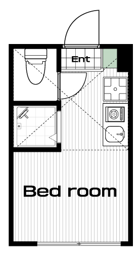鷺ノ宮駅の賃貸 53,000円 間取り図