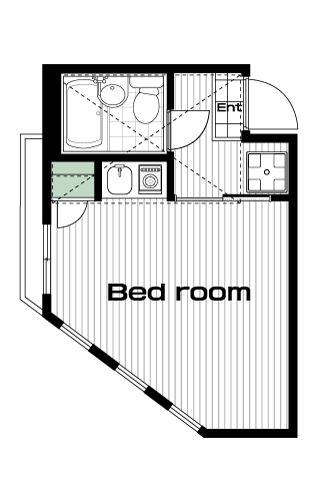 東十条駅の賃貸 50,000円 間取り図