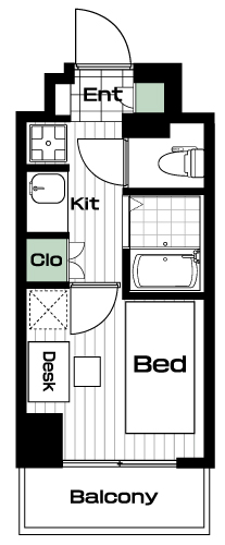 武蔵小杉駅の賃貸 78,000円 間取り図