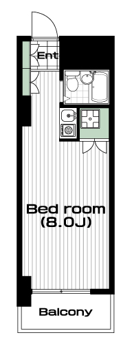 蕨駅の賃貸 59,000円 間取り図