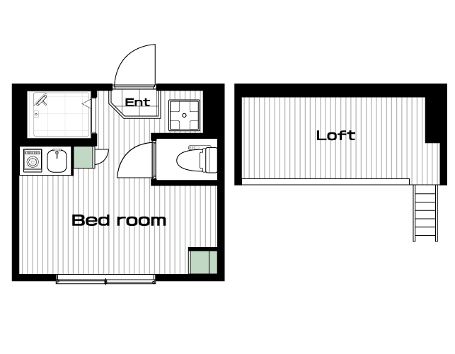 赤羽駅の賃貸 62,000円 間取り図