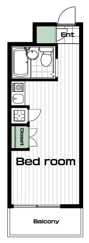都立大学駅の賃貸 86,000円 間取り図