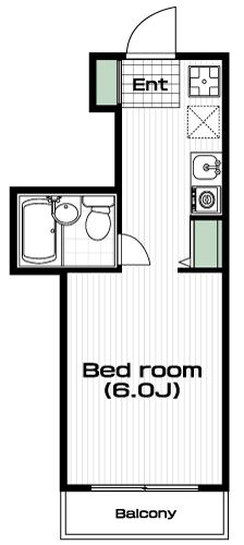 武蔵野台駅の賃貸 39,000円 間取り図