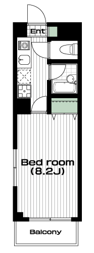十条駅の賃貸 70,000円 間取り図