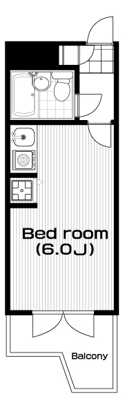 国分寺駅の賃貸 52,000円 間取り図