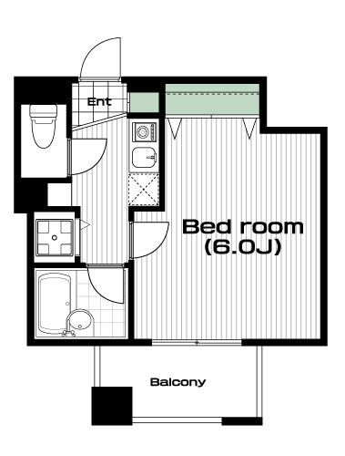 大塚駅の賃貸 75,000円 間取り図