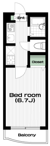 吉祥寺駅の賃貸 62,000円 間取り図
