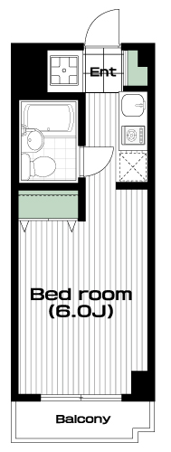 武蔵小金井駅の賃貸 54,000円 間取り図