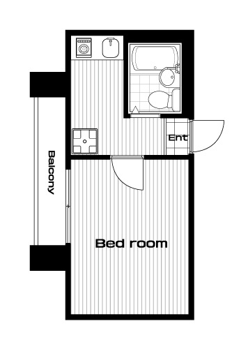 両国駅の賃貸 66,000円 間取り図