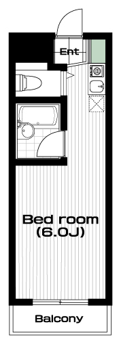 八幡山駅の賃貸 65,000円 間取り図