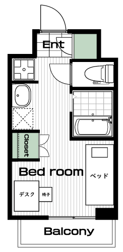 新百合ヶ丘駅の賃貸 61,000円 間取り図