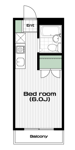 所沢駅の賃貸 42,000円 間取り図