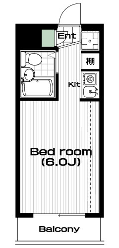 桜新町駅の賃貸 69,000円 間取り図