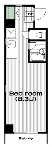 大塚・帝京大学駅の賃貸 55,000円 間取り図