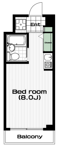 白楽駅の賃貸 49,000円 間取り図