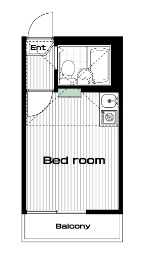 西巣鴨駅の賃貸 56,000円 間取り図