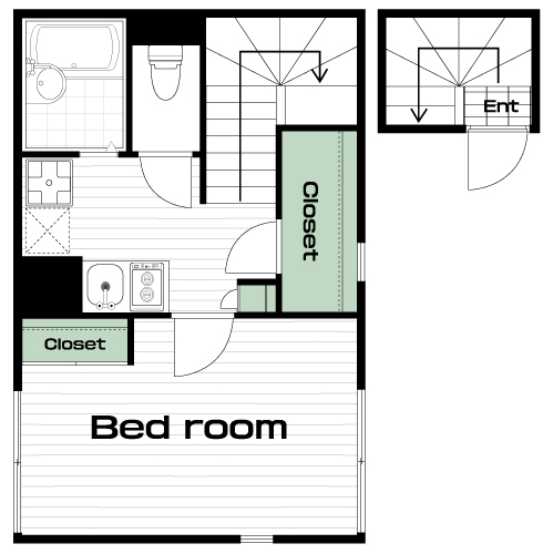 片倉駅の賃貸 60,000円 間取り図