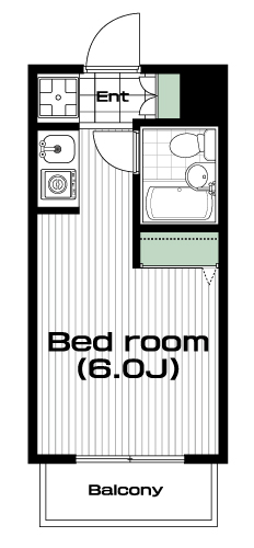 池袋駅の賃貸 61,500円 間取り図