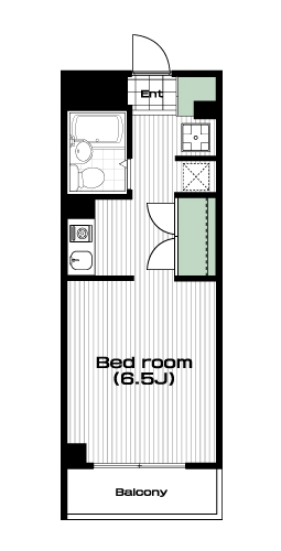 板橋本町駅の賃貸 66,500円 間取り図
