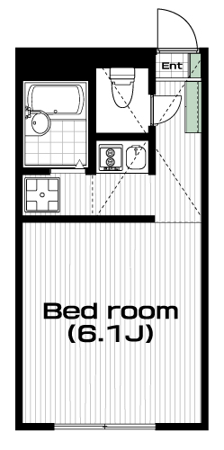 東小金井駅の賃貸 70,000円 間取り図
