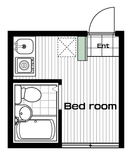 渋谷駅の賃貸 57,000円 間取り図